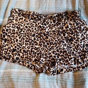 Cheetah print shorts